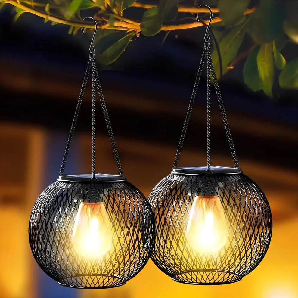 Moderne Lantaarn Zonne-energie Buitenverlichting
