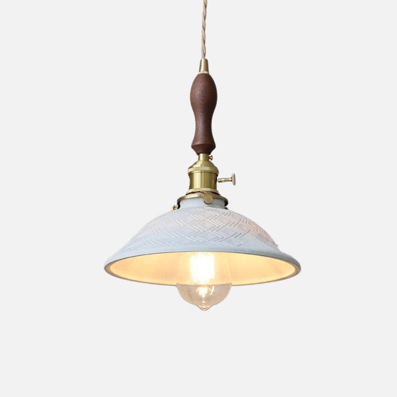 Scandinavian Elegance Witte Keramische Hanglamp