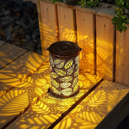 Moderne Zonne Buitenlamp met Bladmotief