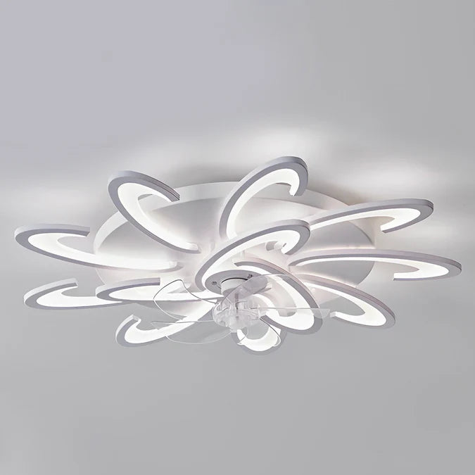 Minimalistische Plafondventilator met LED-verlichting