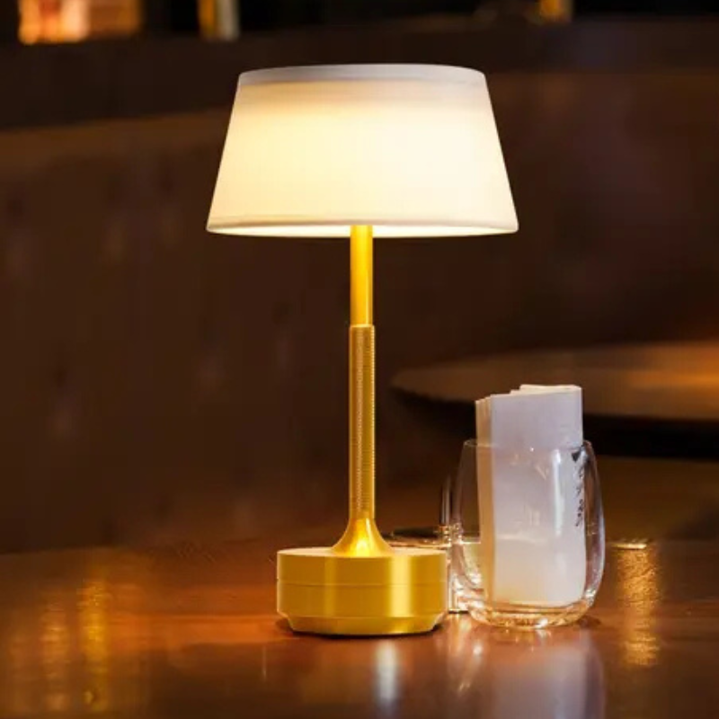 Luminix Bureaulamp – Gouden LED Tafellamp met Touchbediening