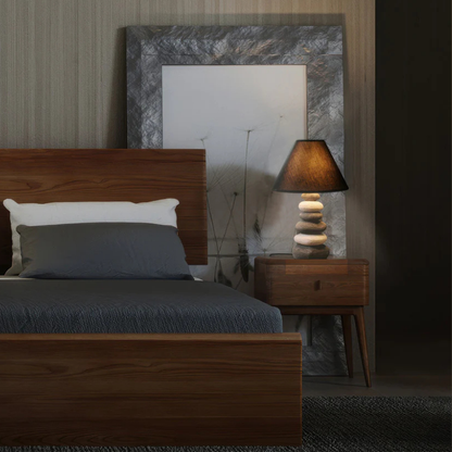 Wabi Sabi-Stijl Bionic Stone Natuurlijke Roest Tafellamp