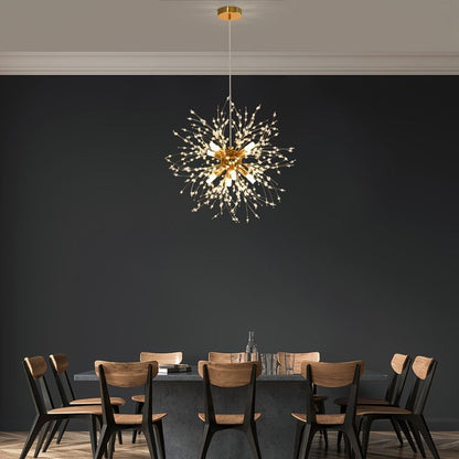 Kristallen Kroonluchter Dandelion Design Goud