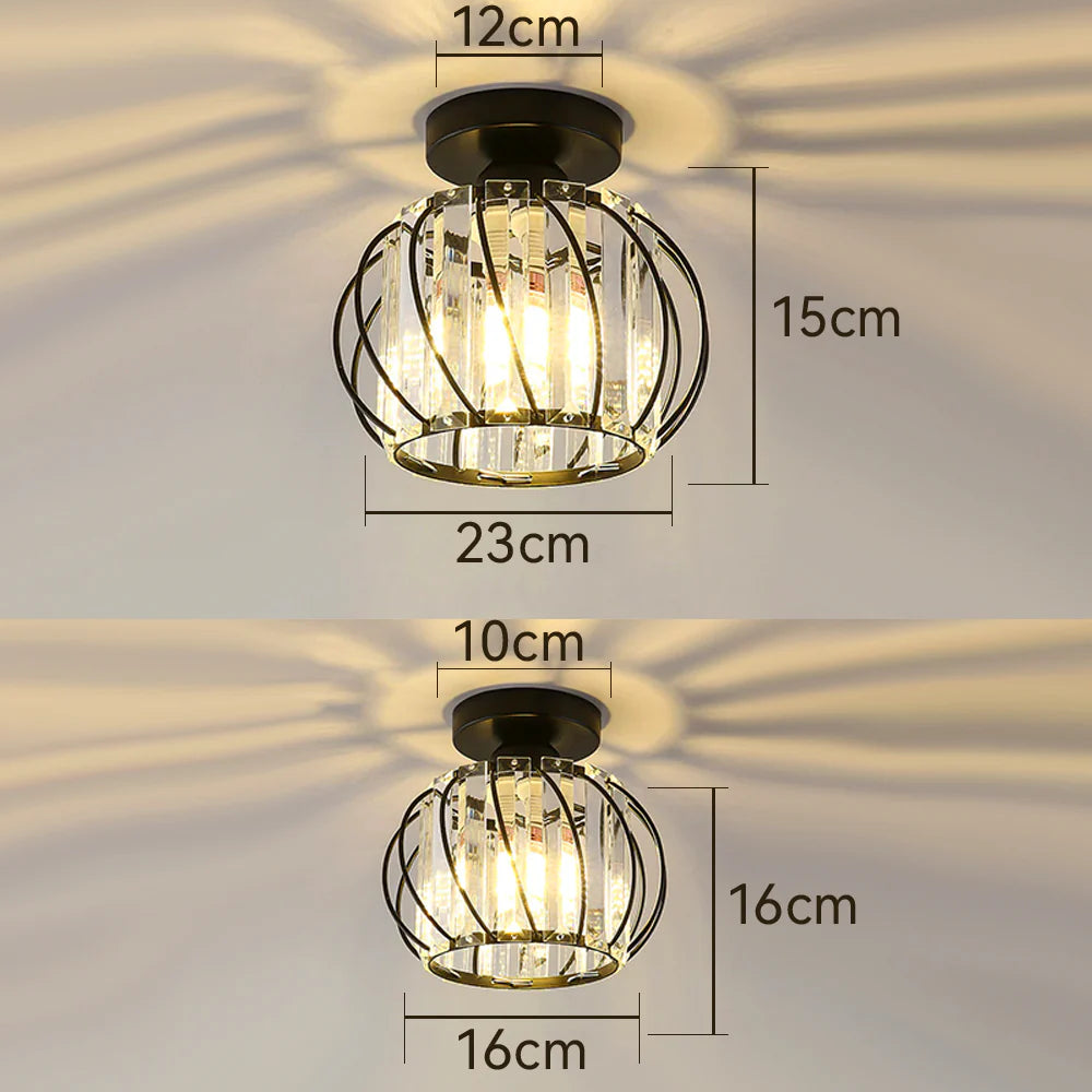 Nordic Luxe Glazen Hal Plafondverlichting