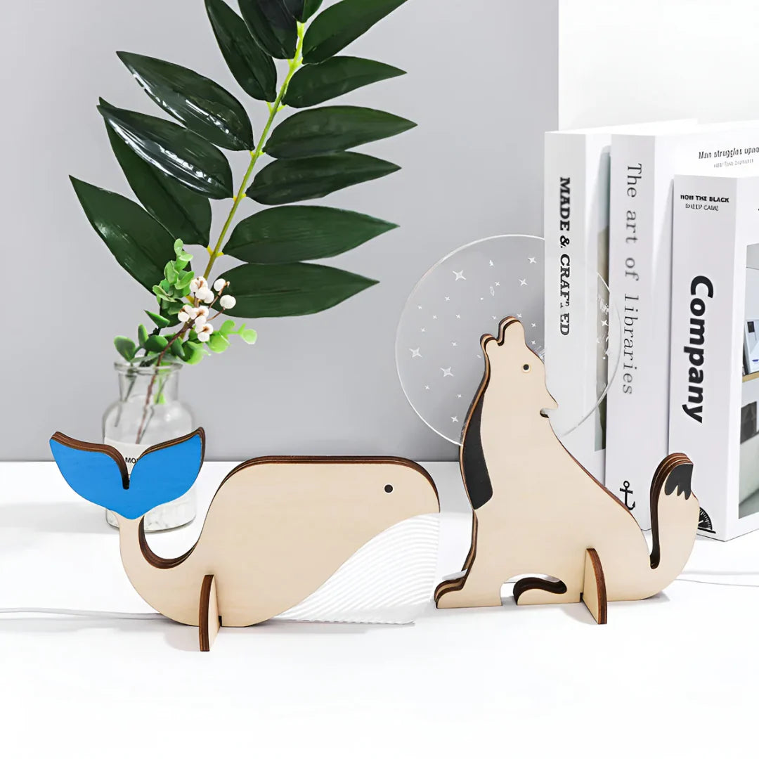 Moderne Houten LED Tafellamp