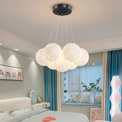 Moderne Bubble Kroonluchter met Glazen Bollen
