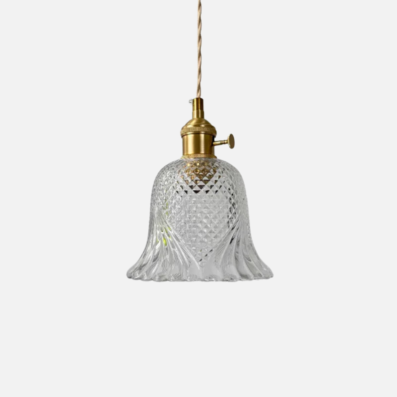 Klassiek Glazen Bloem Hanglamp