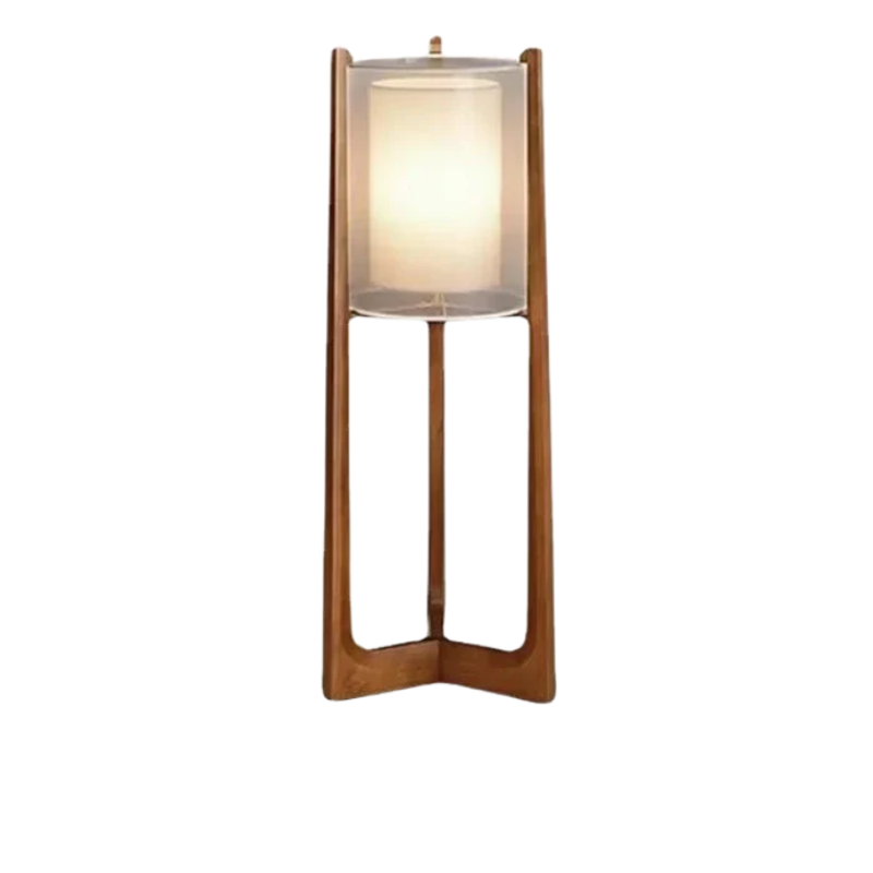 Moderne Scandinavische Houten Vloerlamp