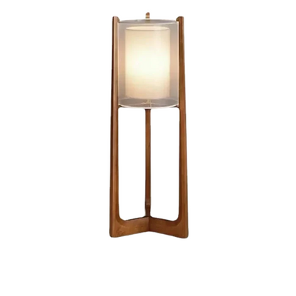 Moderne Scandinavische Houten Vloerlamp