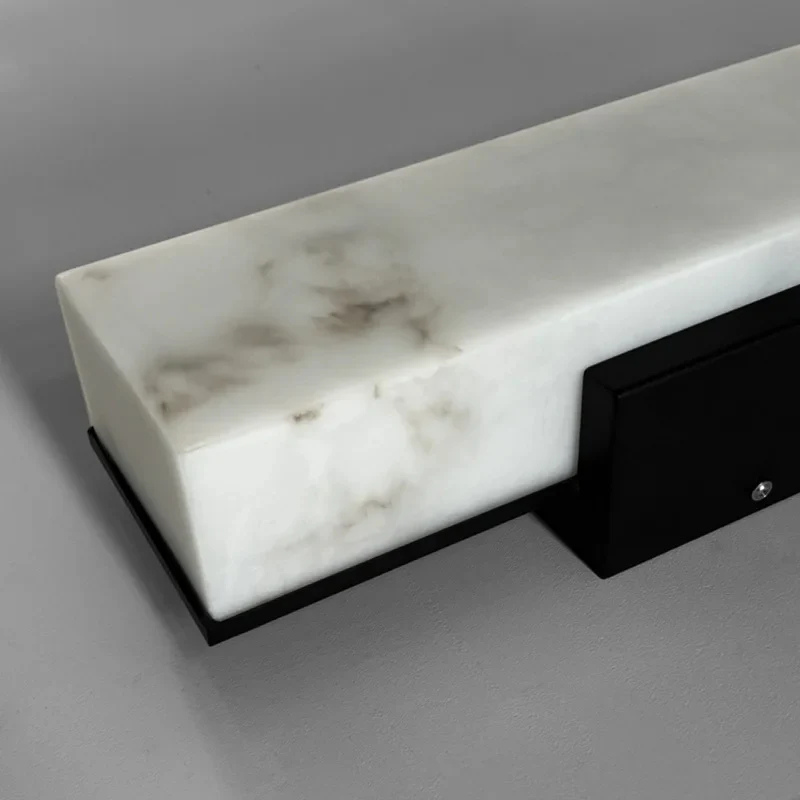 Minimalistische Buiten Wandlamp met Marmerdetail