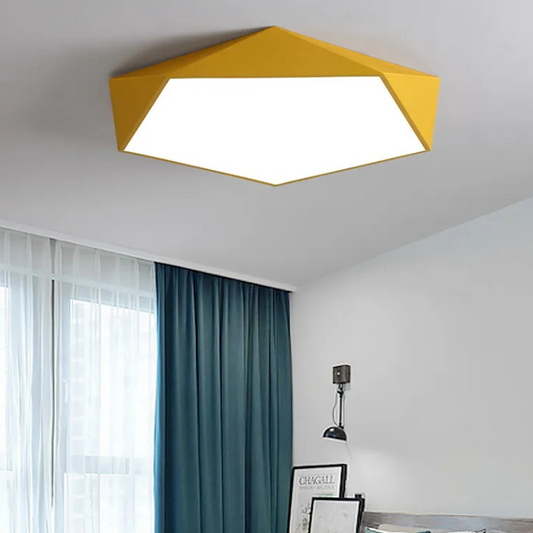 Luxe Pentagon Macaron Plafondlamp met Modern Design