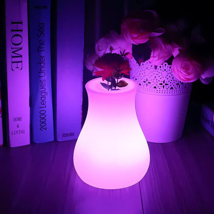 Sfeervolle LED Vaas Verlichting met Bloemaccent