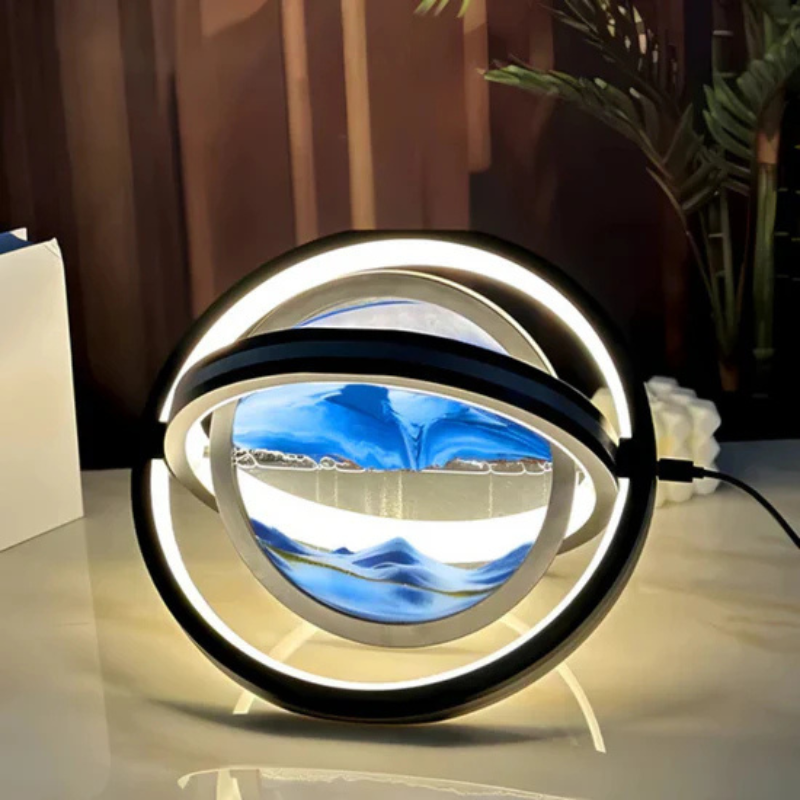 360° LED Tafellamp met Zandkunst