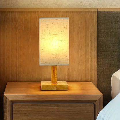 Retro Houten Bureaulamp - Creatieve en Minimalistische Tafellamp