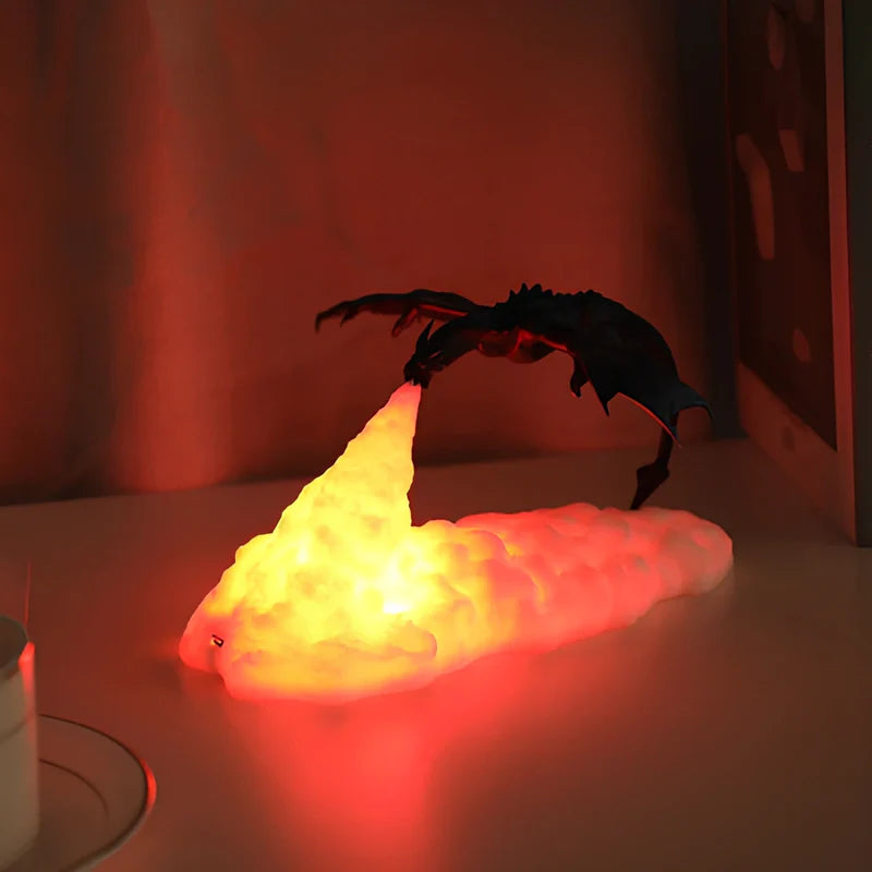 Dracarys Draaklamp–Mystieke 3D Nachtlamp