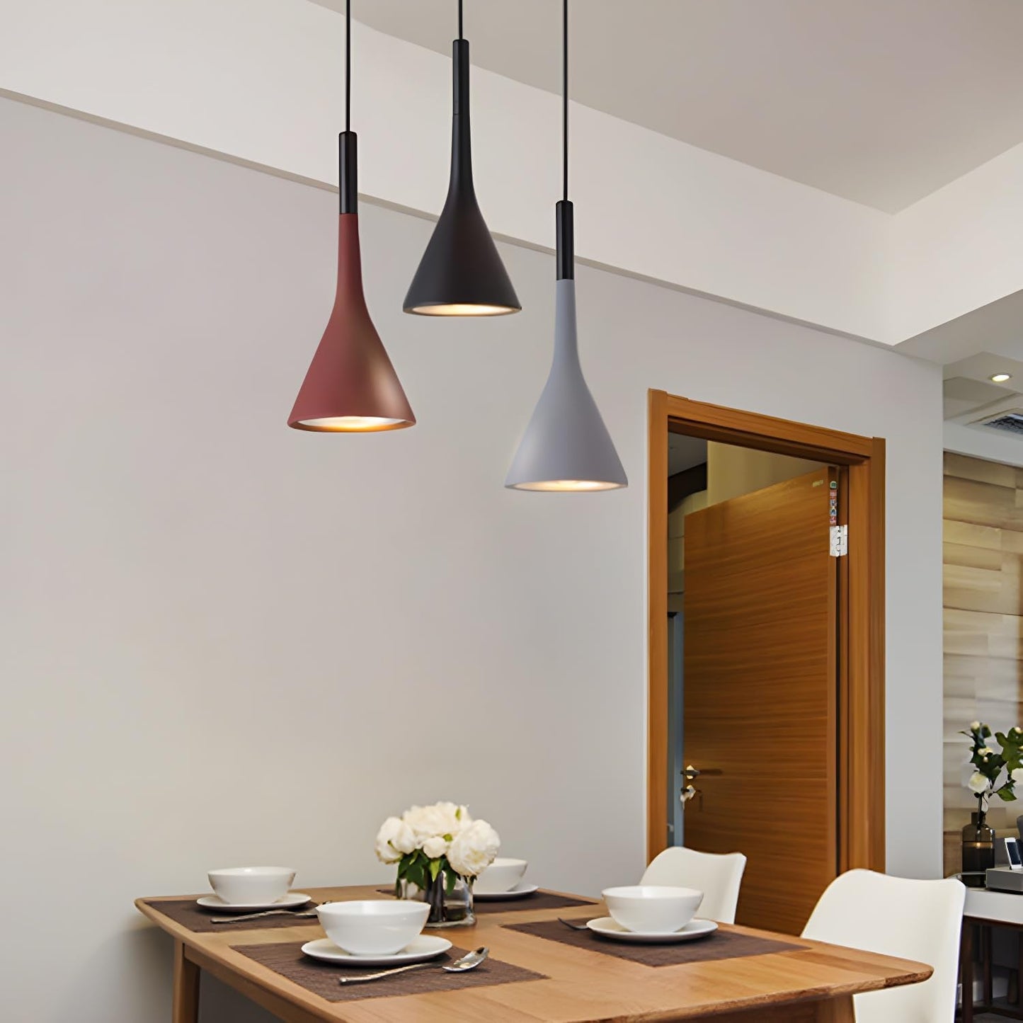 Minimalistische LED Hanglamp met Witte Lichttint