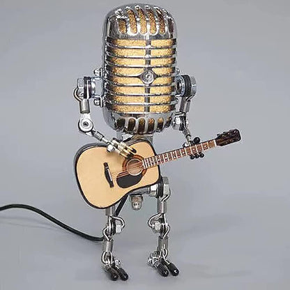 Stijlvolle Omvix Robot Tafellamp met Gitaar
