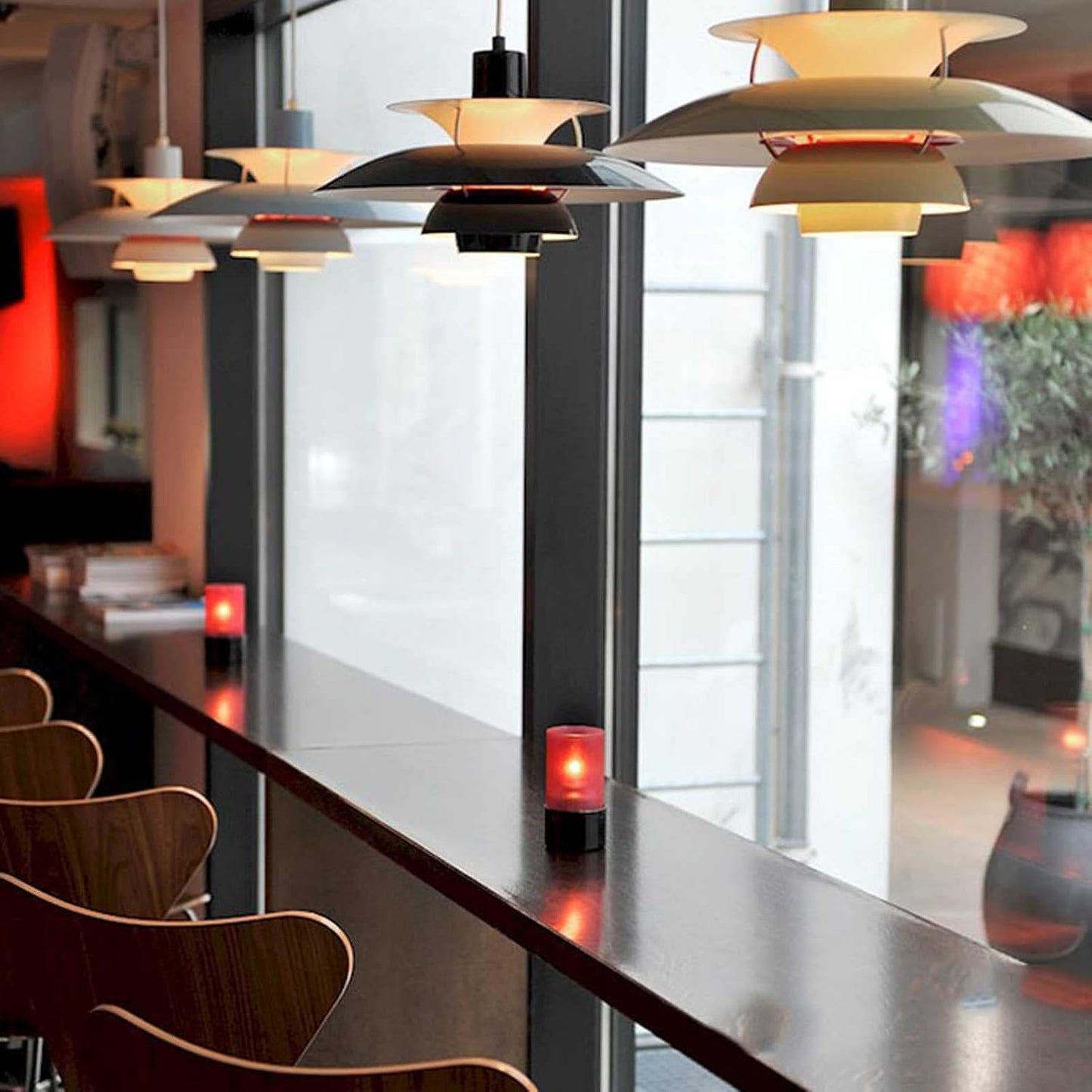 Deens Design LED Pendant Lamp – Plafondlamp met Parapluscherm