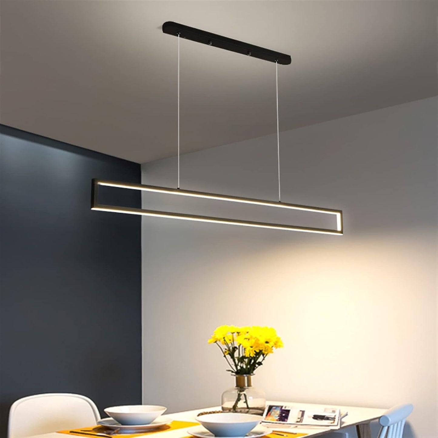 Minimalistische Rechthoekige LED Hanglamp