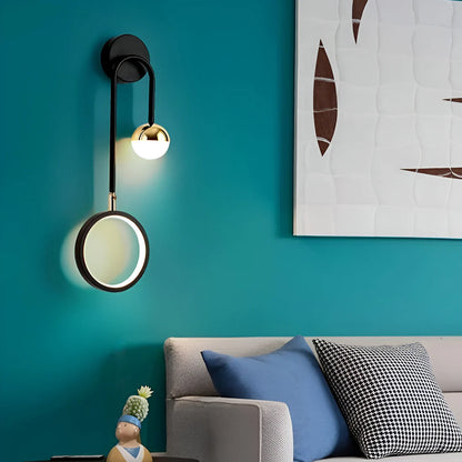 LED Nordic Rond Draaibaar Strijkijzer Wandlamp