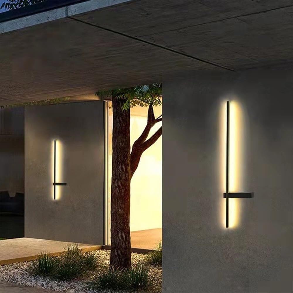 Moderne Minimalistische LED IJzeren Buiten Wandlamp