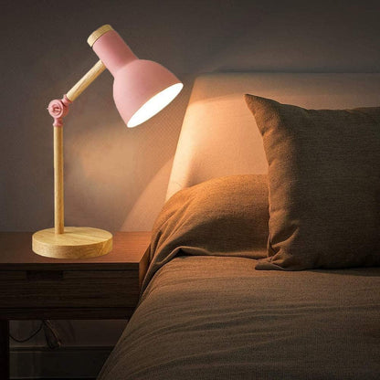 Moderne Scandinavische Houten Bureaulamp