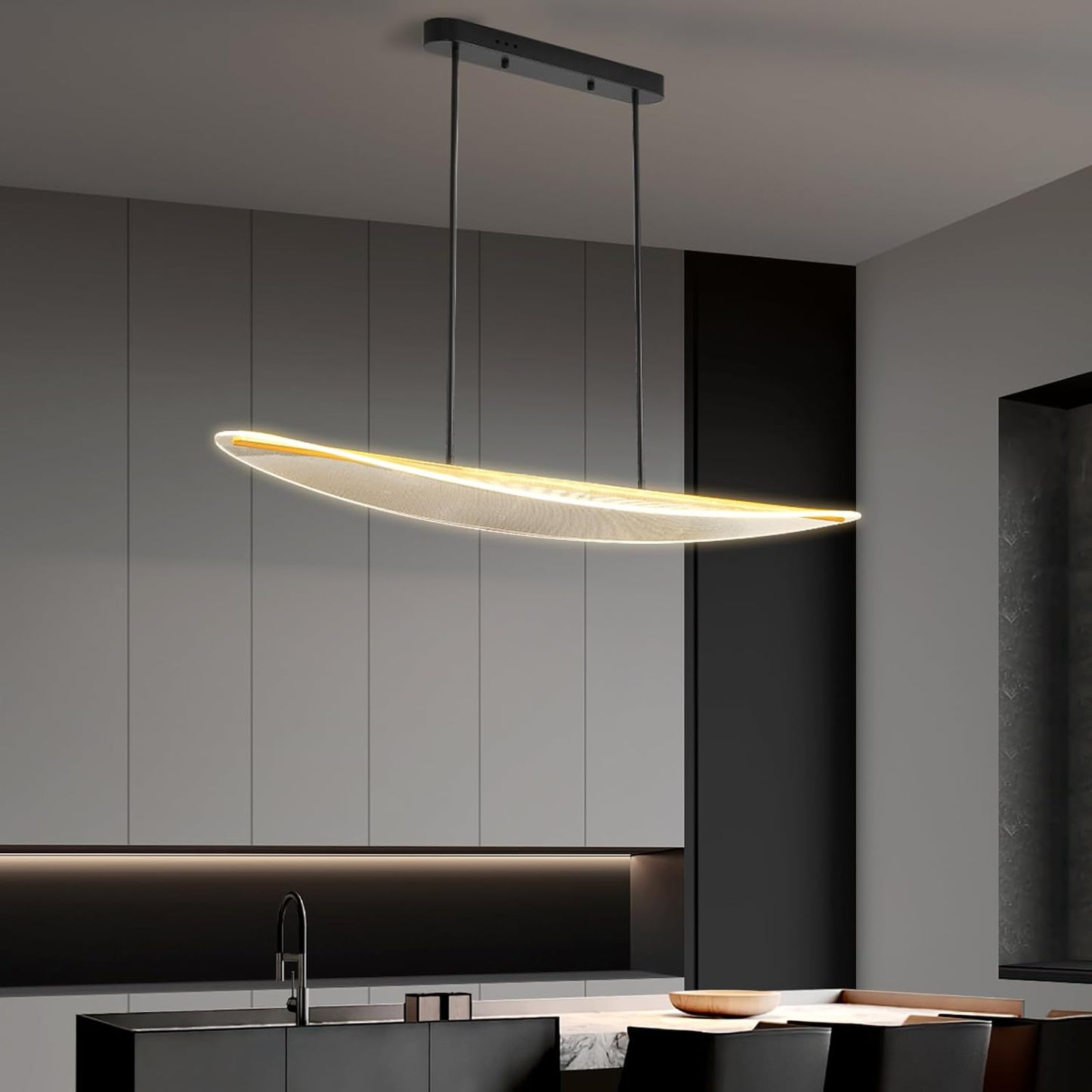 Moderne Dimbare Gebogen LED Hanglamp