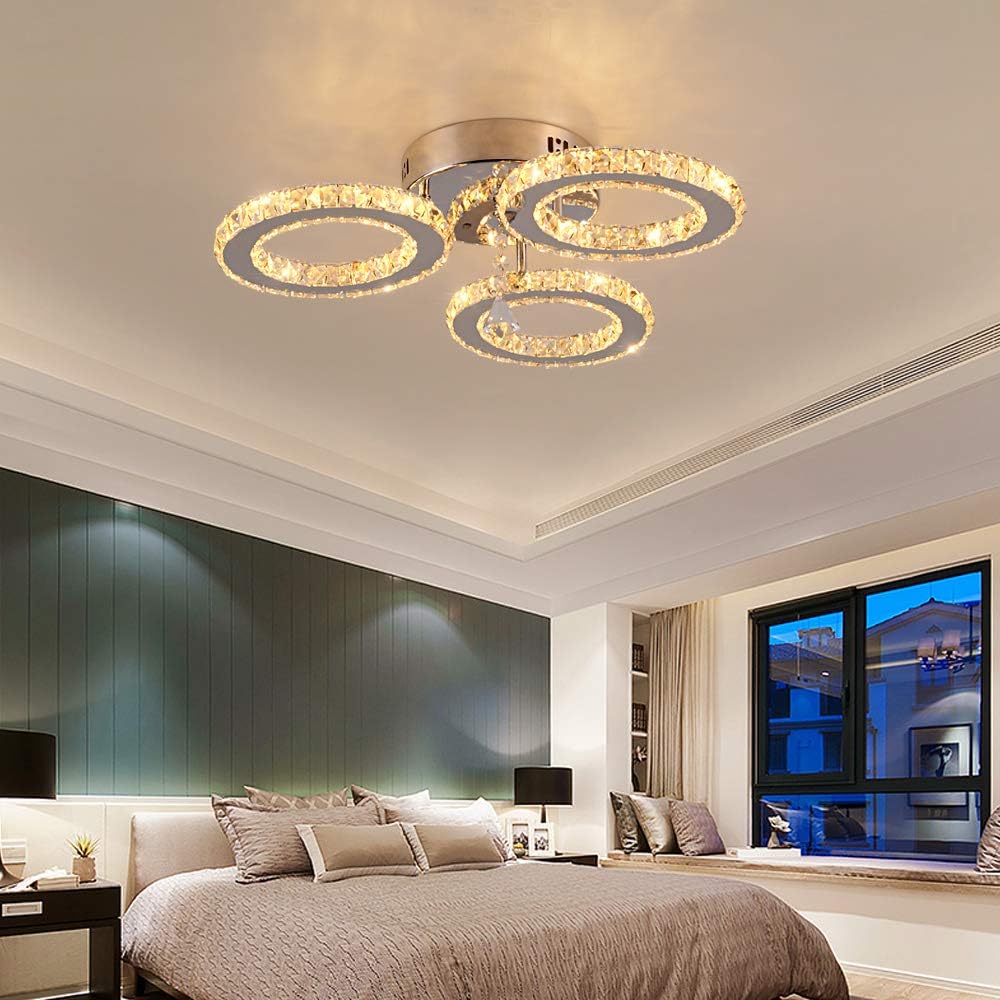 Luxe Kristallen Afstandsbediening Plafondlamp