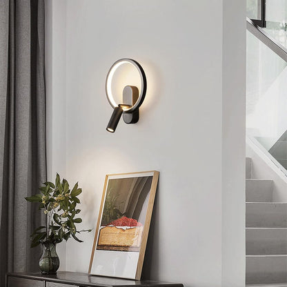 Nordic Ronde Wandlamp met Verstelbare LED-Spot