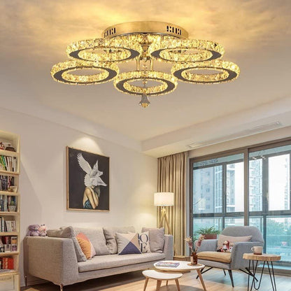 Luxe Kristallen Afstandsbediening Plafondlamp