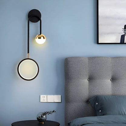 LED Nordic Rond Draaibaar Strijkijzer Wandlamp