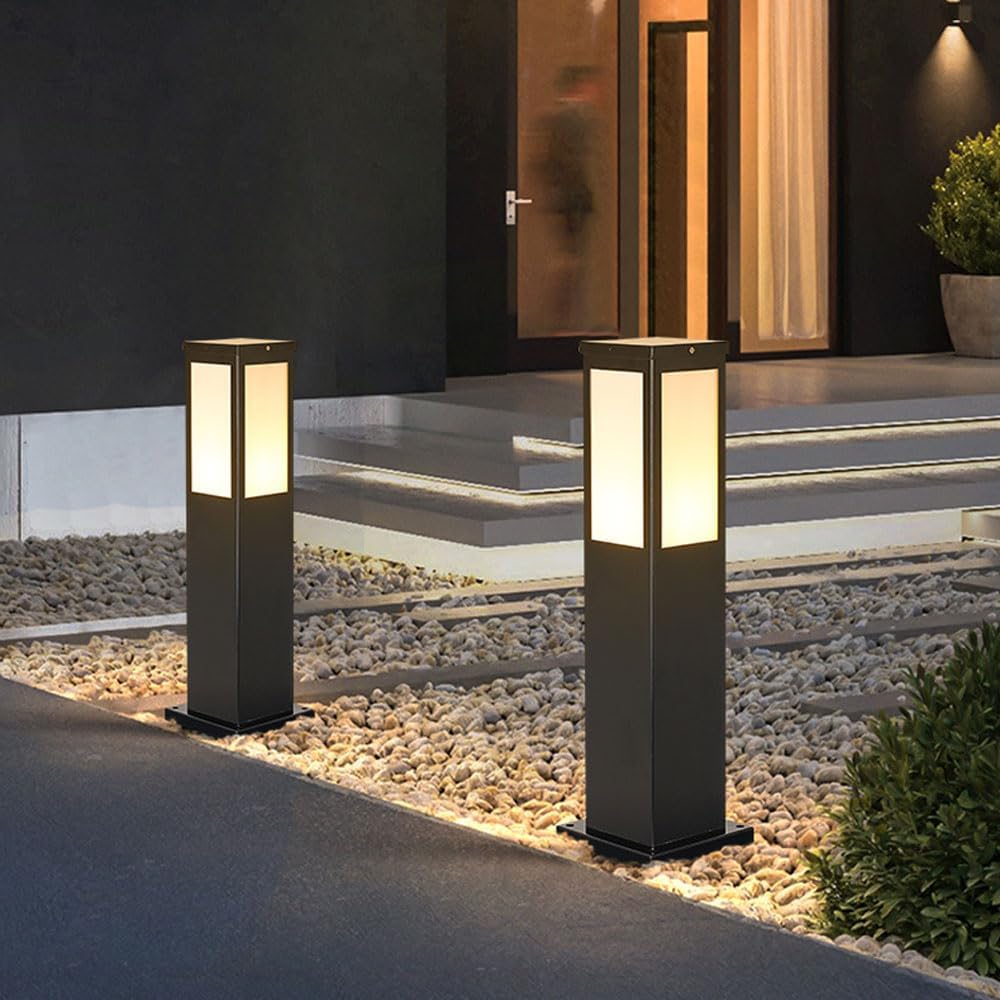 IP65 Vierkant Buitenlamp met Warm LED Licht