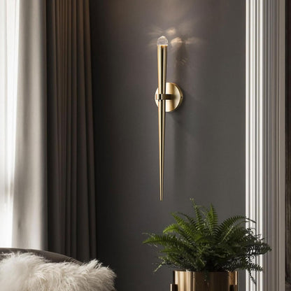 Moderne Minimalistische Wandlamp met Dunne Fakkel