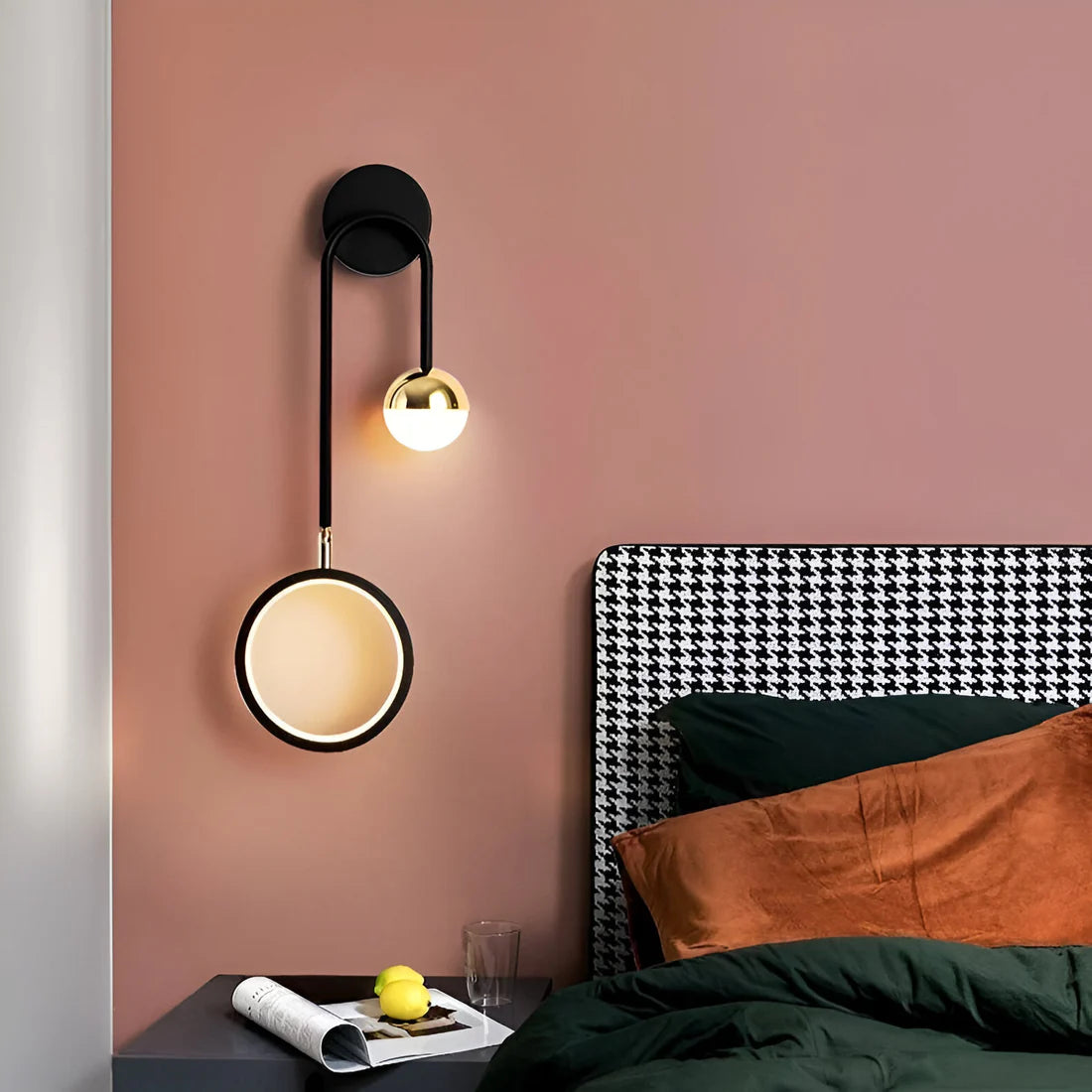 LED Nordic Rond Draaibaar Strijkijzer Wandlamp