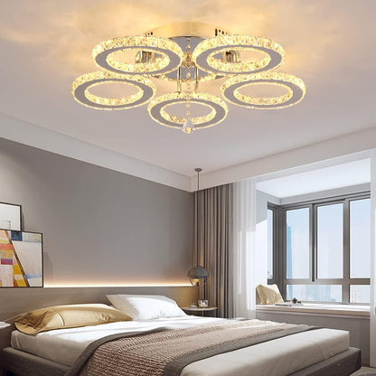 Luxe Kristallen Afstandsbediening Plafondlamp