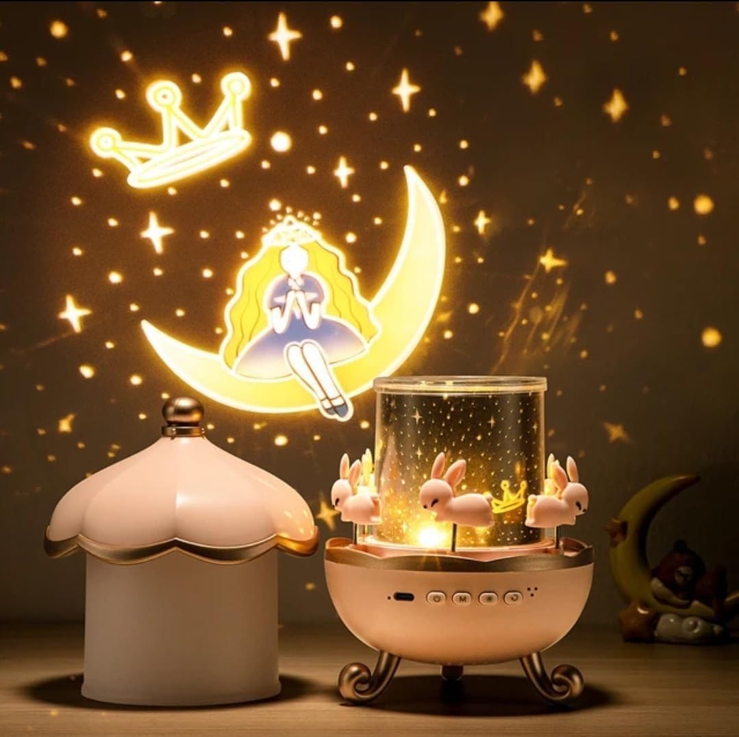 Magische Konijnen LED Nachtlamp Projector