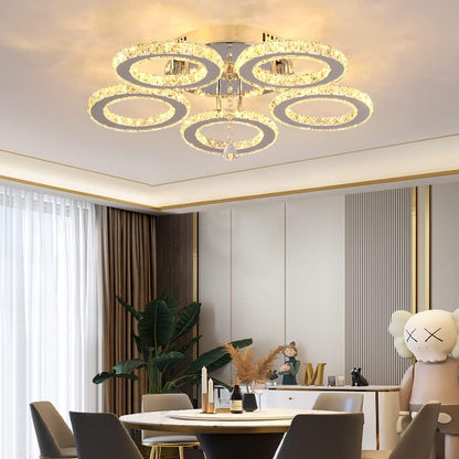 Luxe Kristallen Afstandsbediening Plafondlamp