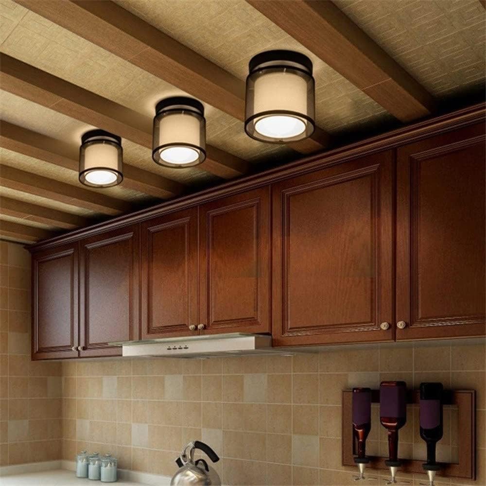 Elegante Plafondlamp met Stoffen Kap