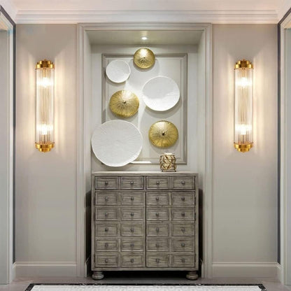 Moderne Gouden Gloed Kristallen Wandlamp