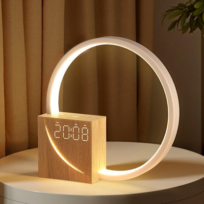 LED Tafellamp met Wekker en USB-Oplader