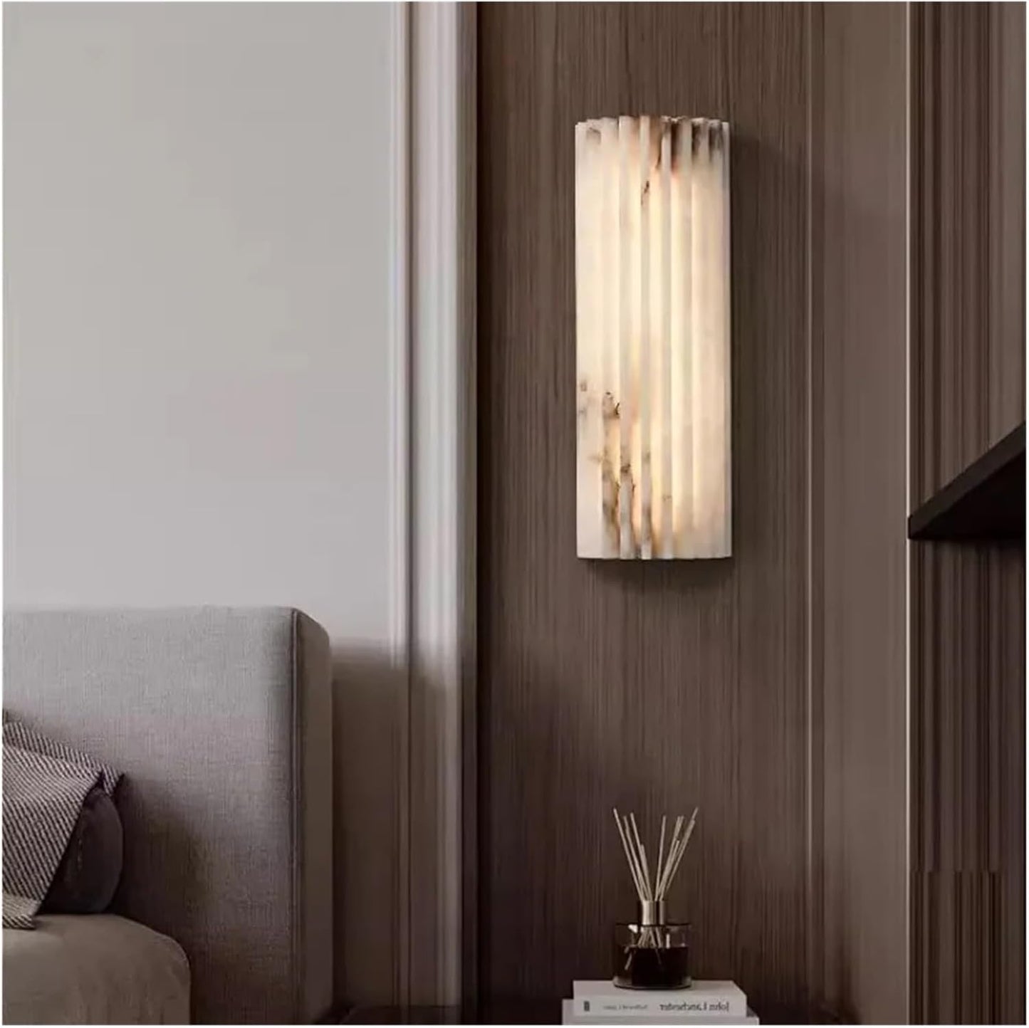 Tijdloze Natuurlijke SteenLichtlijn Wandlamp