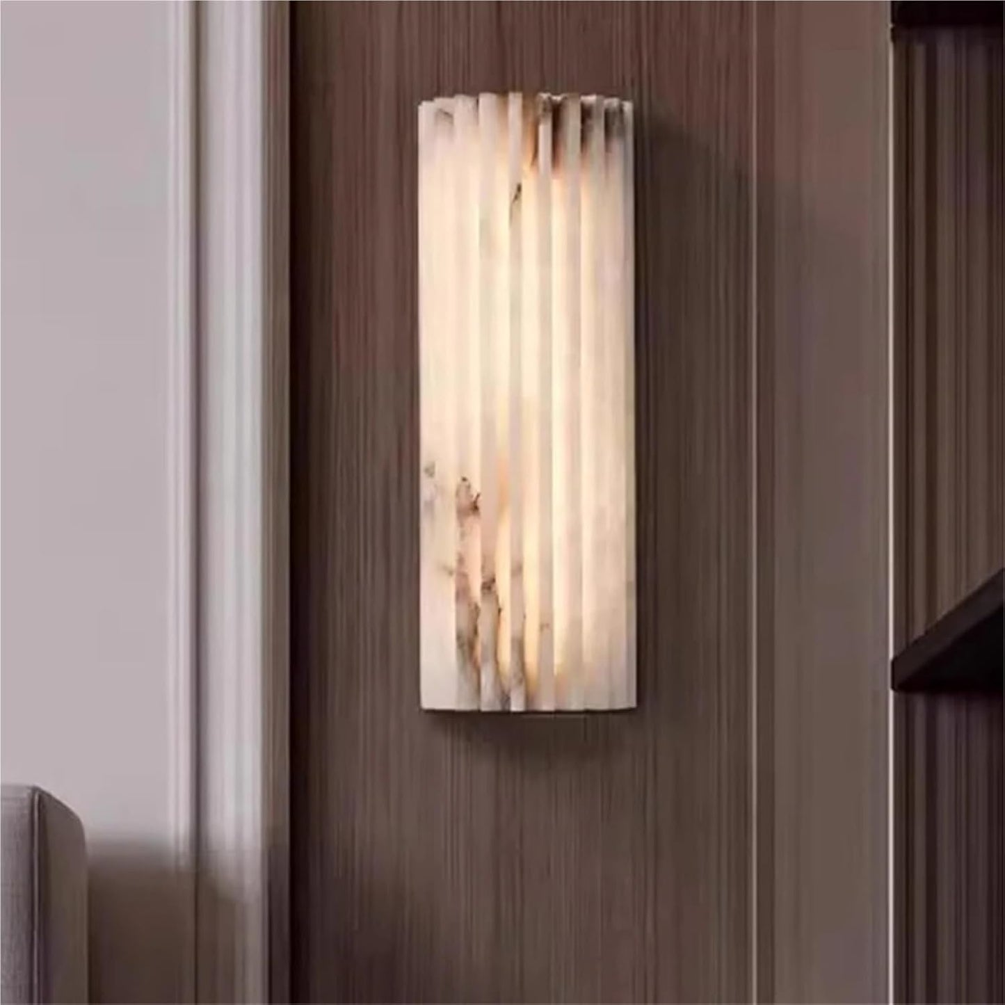 Tijdloze Natuurlijke SteenLichtlijn Wandlamp