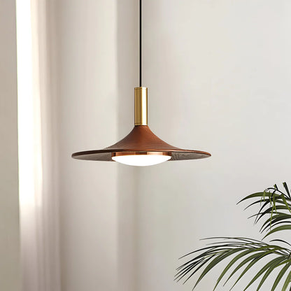Scandinavische Stijl Walnoot Houten Hanglamp