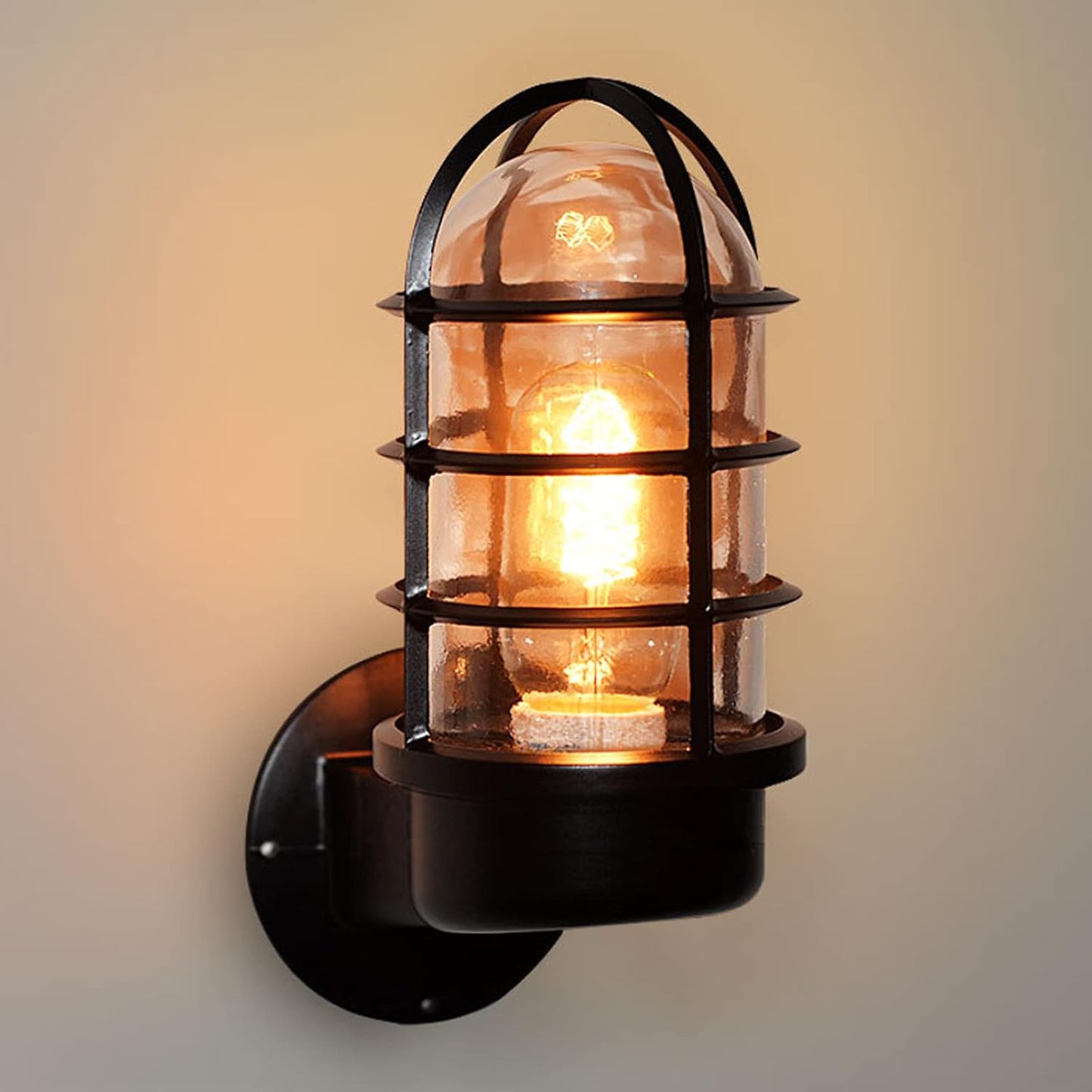 Industriële Waterdichte Aluminium Ronde Kooi Wandlamp