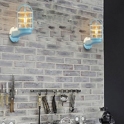Industriële Waterdichte Aluminium Ronde Kooi Wandlamp
