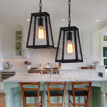 Retro Industriële Stijl Glazen Hanglamp
