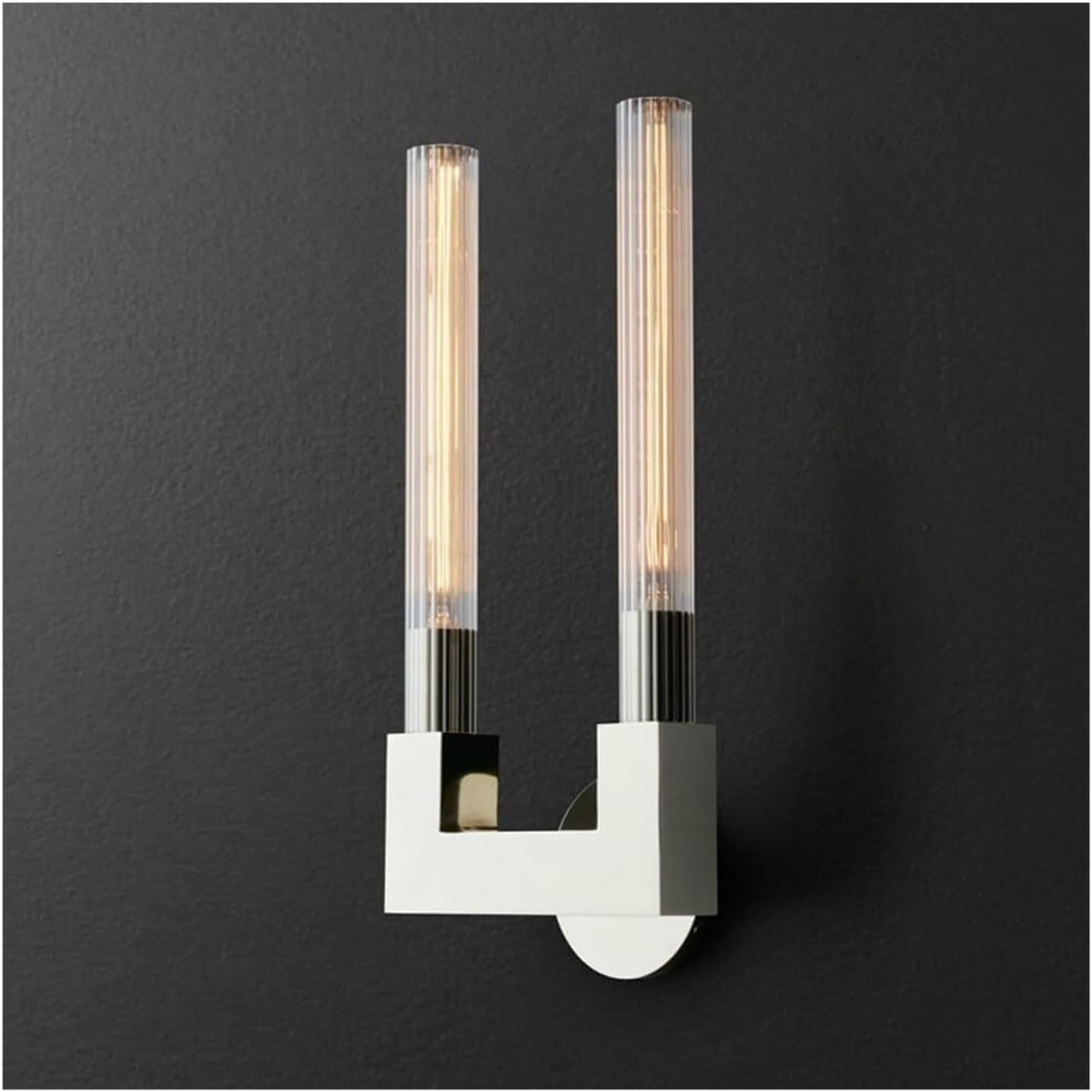 Moderne Glas Dubbele Hoofd LED Wandlamp