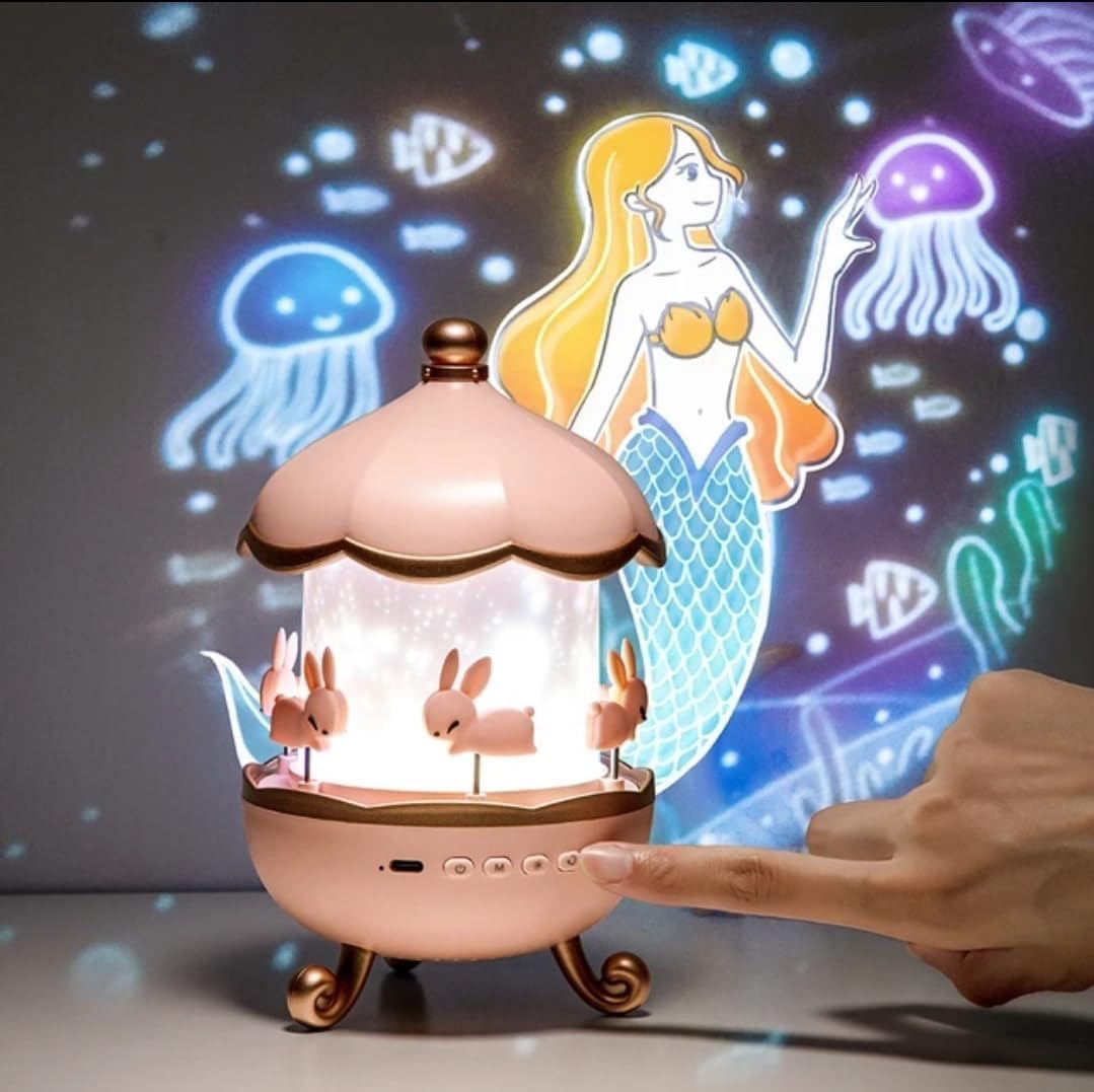 Magische Konijnen LED Nachtlamp Projector