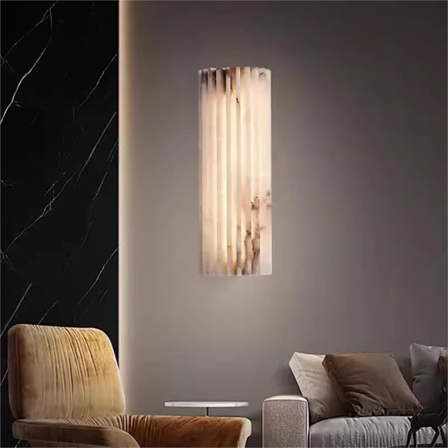 Tijdloze Natuurlijke SteenLichtlijn Wandlamp
