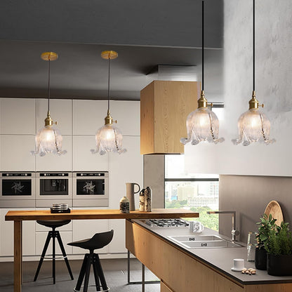 Bloom Glow Glazen Bloemvormige Hanglamp
